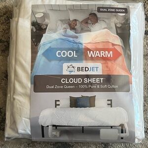 BedJet Cloud Sheet Dual Zone Queen Size 100% Cotton